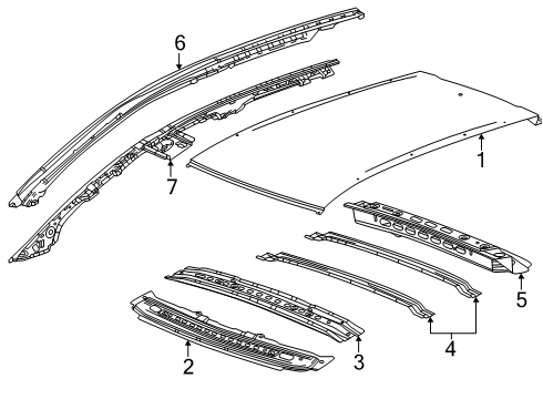 2025 Chevy Equinox EV Roof & Components Diagram 2 - Thumbnail