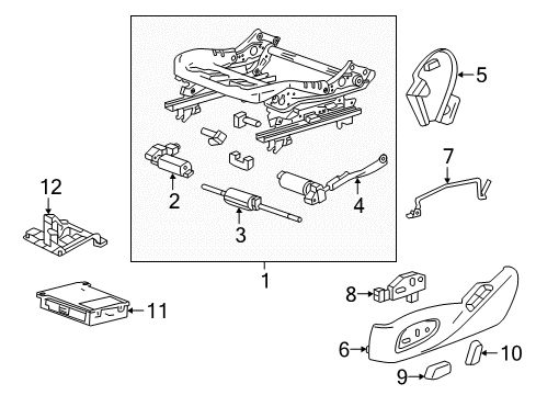 2023 Chevy Camaro Power Seats Diagram 2 - Thumbnail
