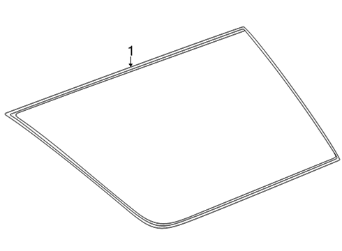 2024 Chevy Suburban Glass & Hardware - Quarter Panel Diagram
