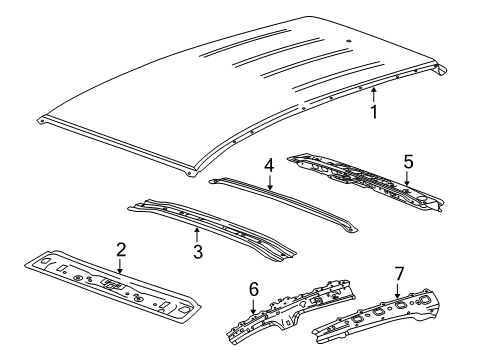2019 Buick Encore Roof & Components Diagram 2 - Thumbnail