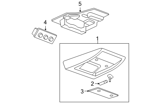 2011 Cadillac Escalade Lens Diagram for 15853944