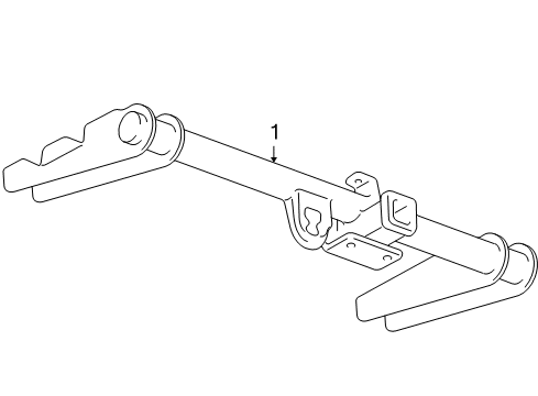 2008 Chevy Silverado 2500 HD Trailer Hitch Components Diagram