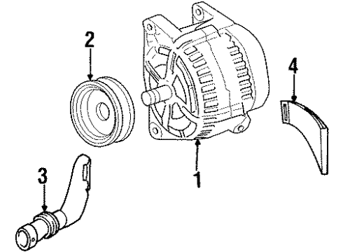 2001 Cadillac Catera Alternator Diagram 2 - Thumbnail