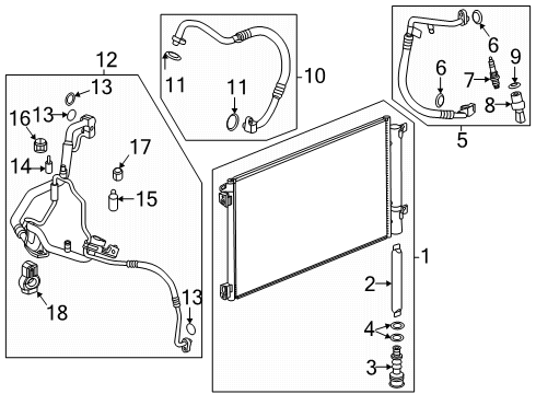 2024 Buick Envista A/C Condenser Diagram