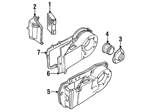 1992 Buick Park Avenue Heater Components Diagram