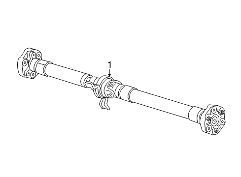 2017 Chevy Camaro Drive Shaft - Rear Diagram