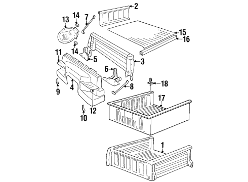1992 Chevy C1500 Box Assembly Diagram 2 - Thumbnail