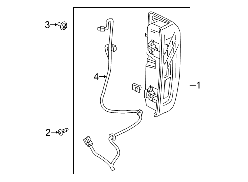 2024 GMC Sierra 1500 Tail Lamps Diagram