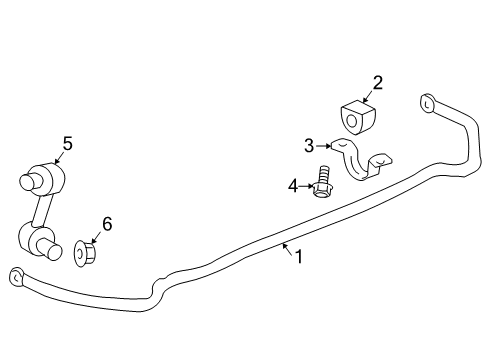 2011 Chevy Camaro Stabilizer Bar & Components Diagram 4 - Thumbnail