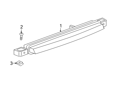 2025 Cadillac XT6 High Mount Lamps Diagram