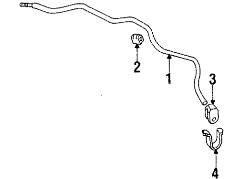 1986 Pontiac 6000 Stabilizer Bar & Components Diagram 2 - Thumbnail