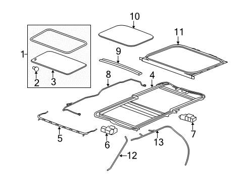 2008 Buick Enclave Sunroof Diagram
