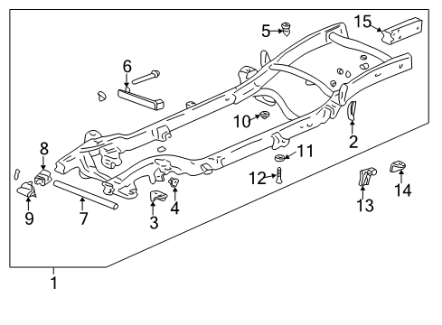 2000 GMC Yukon Cushion Bolt Diagram for 11516868