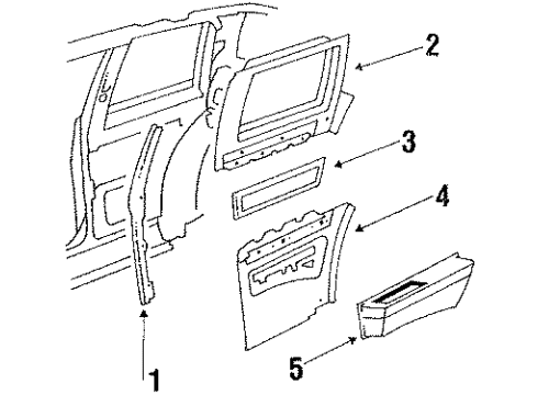 1987 Oldsmobile 98 Interior Trim Diagram 3 - Thumbnail