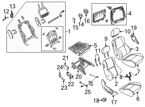 2005 Pontiac GTO Seat Switch Diagram for 92141025