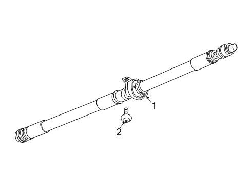2024 Cadillac XT5 Drive Shaft - Rear Diagram