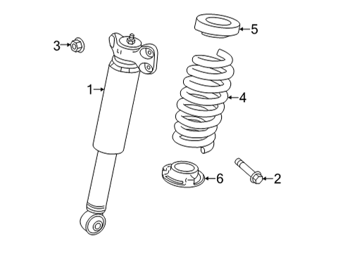 2020 Cadillac CT4 Shocks & Components Diagram