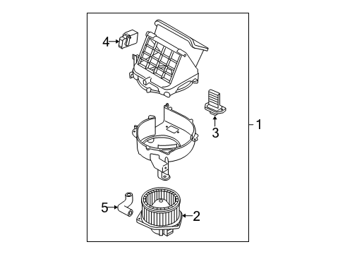 2004 Chevy Aveo Blower Motor & Fan Diagram