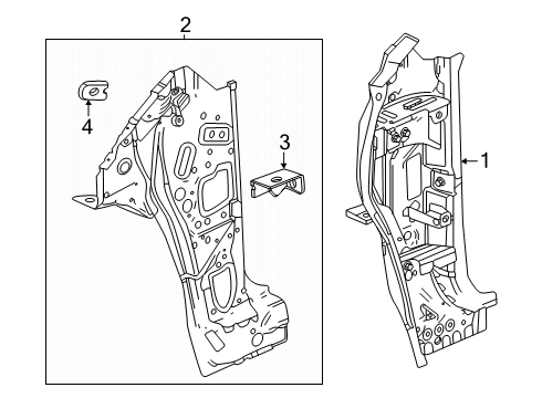 2025 GMC Terrain Hinge Pillar Diagram