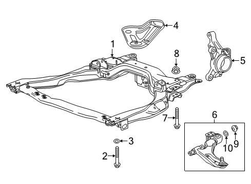 2016 Chevy Spark EV Front Suspension Components Diagram