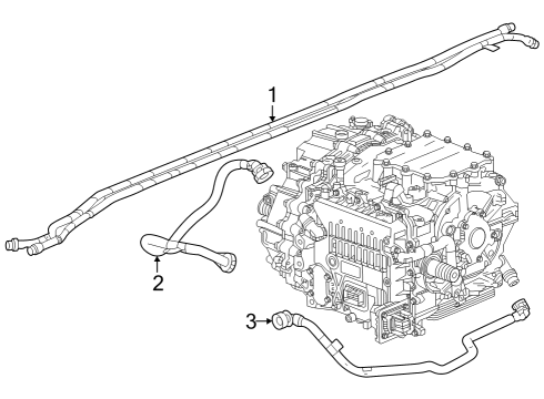 2023 Cadillac LYRIQ Hose & Tube Assembly Diagram for 26316494