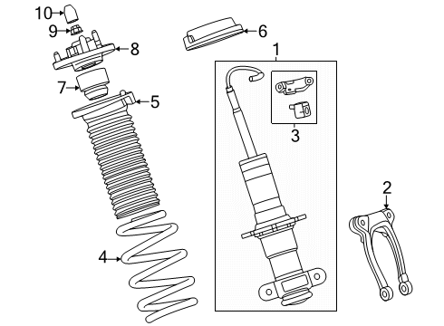 2024 Chevy Corvette Shocks & Components Diagram 6 - Thumbnail