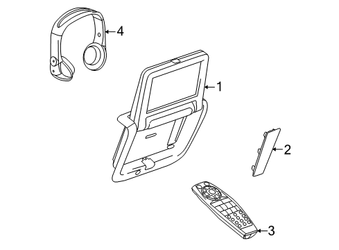 2013 Buick LaCrosse Entertainment System Components Diagram