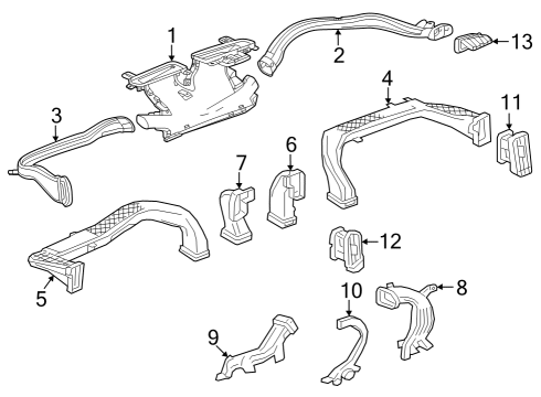 2025 Chevy Silverado 3500 HD Ducts Diagram 3 - Thumbnail