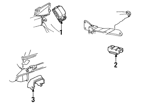 1996 Buick Roadmaster Engine & Trans Mounting Diagram