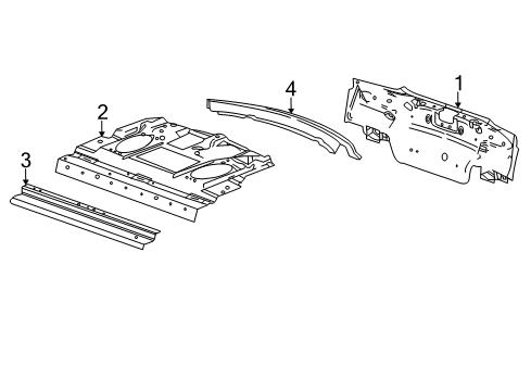 2015 Chevy Malibu Rear Body Panel Diagram for 23463526