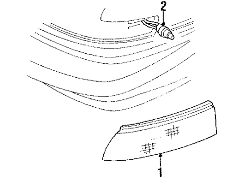 1993 Pontiac Trans Sport Side Marker Lamps Diagram