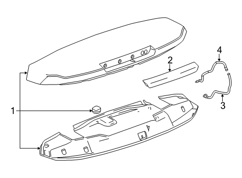2019 Chevy Suburban Rear Spoiler Diagram