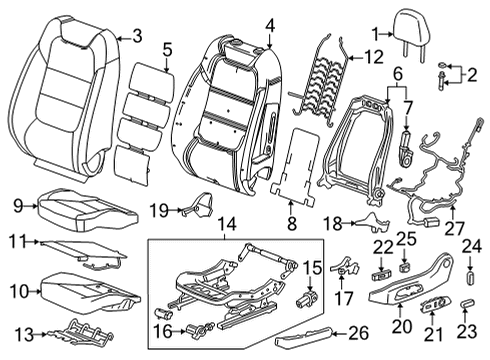 2025 Chevy Trailblazer Lumbar Control Seats Diagram