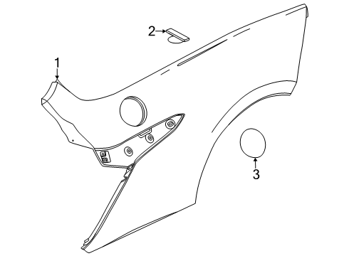 2025 Chevy Corvette Quarter Panel & Components Diagram 3 - Thumbnail
