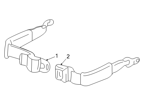 2000 Chevy S10 Rear Seat Belts Diagram