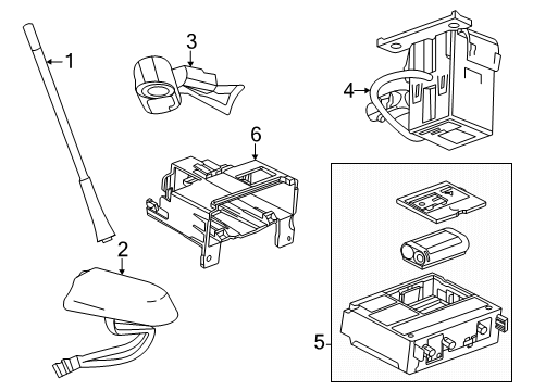 2025 Chevy Trax Communication System Components Diagram