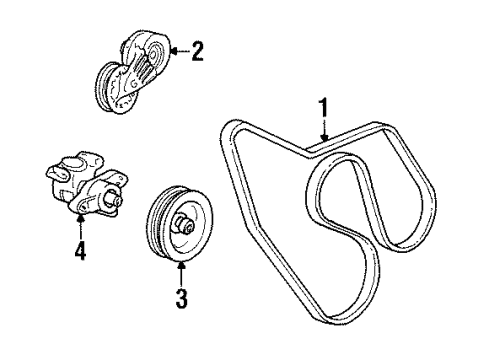 1992 Chevy C1500 Belts & Pulleys - Belts Diagram 3 - Thumbnail