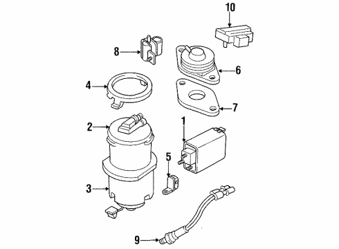 1995 Cadillac DeVille Filter Diagram for 17093132