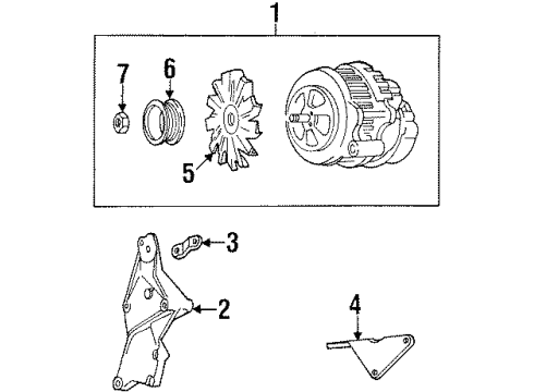 1993 Chevy K3500 Alternator Diagram 4 - Thumbnail
