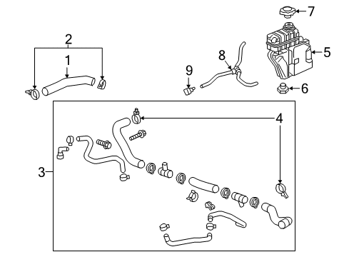 2018 Cadillac CTS Hoses, Lines & Pipes Diagram 2 - Thumbnail