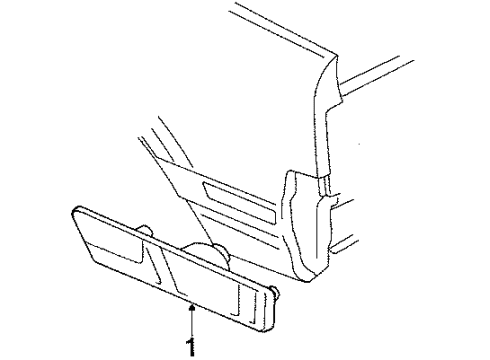 1989 Buick Skylark Side Marker Lamps Diagram 2 - Thumbnail
