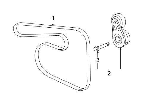 2020 Chevy Blazer Belts & Pulleys - Belts Diagram 2 - Thumbnail