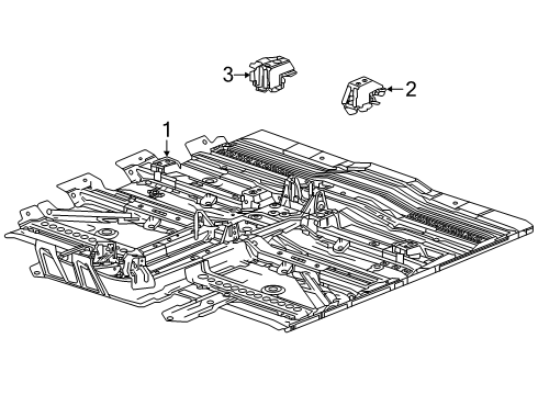 2024 Chevy Blazer EV Floor & Rails Diagram