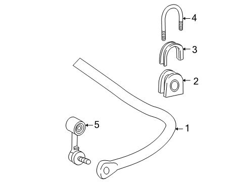 2007 Chevy Silverado 3500 HD Stabilizer Bar & Components Diagram 7 - Thumbnail