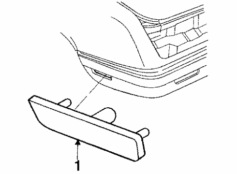 1991 Buick Riviera Side Marker Lamps Diagram 2 - Thumbnail