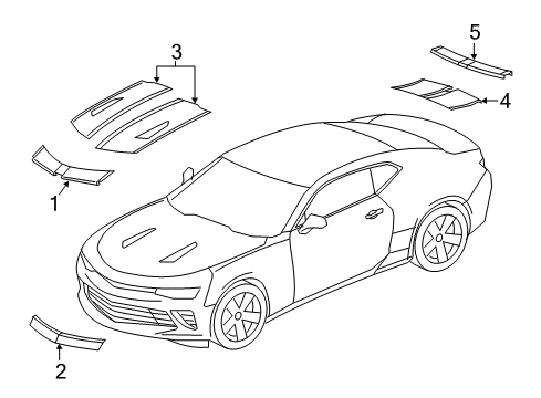 2016 Chevy Camaro Stripe Tape Diagram 8 - Thumbnail