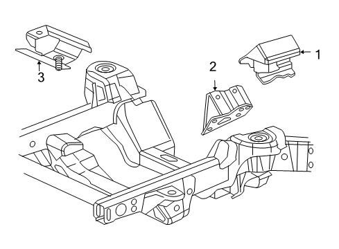 2004 Chevy Express 3500 Engine & Trans Mounting Diagram