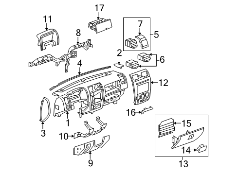 2008 Hummer H3 Hinge Diagram for 10391622
