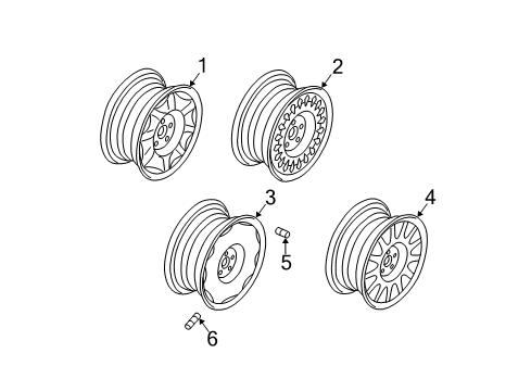 1998 Buick Park Avenue Wheels Diagram