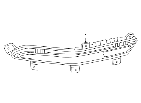 2025 Cadillac ESCALADE IQ Backup Lamps Diagram